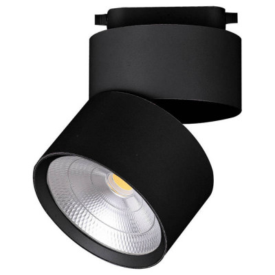 Светильник трековый светодиодный на шинопровод 25W, 2250 Lm, 90 градусов, черный, 4000К, AL107 со встроенным драйвером, Feron 32478