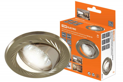 Светильник встраиваемый поворотный СВ 02-02 MR16 50Вт G5.3 матовый никель/никель TDM Electric, SQ0359-0006