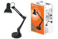 Светильник настольный на основании 2 колена 60Вт, E27 черный TDM Electric, SQ0337-0110