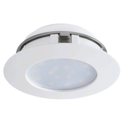 Eglo 95887 Светодиод. встраиваемый светильник PINEDA, 1х12W(LED), ?102, IP44, пластик, белый
