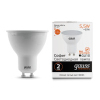 Лампа Gauss Elementary MR16 5.5W 430lm 3000К GU10 LED 1/10/100, 13616 Лампа Gauss Elementary MR16 5.5W 430lm 3000К GU10 LED 1/10/100, 13616