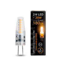 Лампа Gauss G4 12V 2W 190lm 3000K силикон LED 1/10/200, 207707102