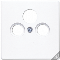 Крышка для SAT-TV-FM-розеток, фиксация винтом; термопласт; слоновая кость; LS990, LS990SAT