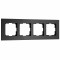 Werkel W0043508/ Рамка на 4 поста  AluMax (черный алюминий), a066332