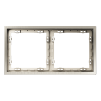 Рамка металлическая на 2 поста, S70 Metal (никель), VLSM120211