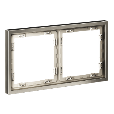 Рамка металлическая на 2 поста, S70 Metal (никель), VLSM120211