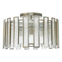 Lightstar 712054 (MX20103-5A) Люстра  AGAVE 5х40W E27 СЕРЕБРО С ПАТИНОЙ/ПРОЗРАЧНЫЙ (в комплекте)