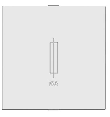 N2208 PL - Держатель для предохранителя, 2-модульный, серия Zenit, цвет серебристый