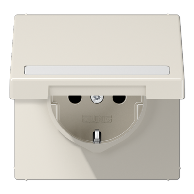 SCHUKO розетка с полем для надписи и крышкой, LS1520BFNAKL