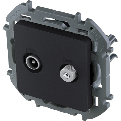 Legrand Розетка TV-SAT - Legrand Inspiria - "звезда" - антрацит, 673883