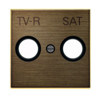 8550.1 OE - Накладка для TV-R-SAT розетки, серия SKY, цвет античная латунь - 2CLA855010A1201