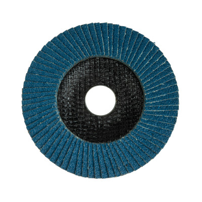 Круг лепестковый торцевой, циркониевый, P120, 125х22,2мм INOX KRANZ, KR-90-0017-1