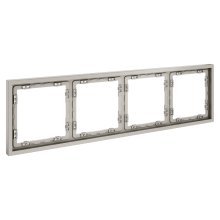 Рамка пластиковая VOLTUM S70 на 4 поста, (кашемир), VLS100403