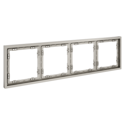 Рамка пластиковая VOLTUM S70 на 4 поста, (кашемир), VLS100403