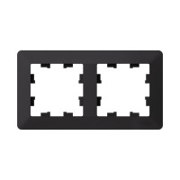 ATN221002 - ATLASDESIGN AIR 2-постовая РАМКА, КАРБОН/дымчатый черный, Systeme Electric