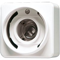 Патрон для лампочки (без колпачка), резьба Е 14; белый, 637-14AWW