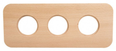 BIRONI Шедель Верди Бук Натурэль Рамка 3-ая (скрытый монтаж), BF5-630-10