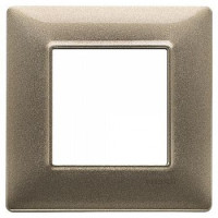 Vimar Накладка для 2 модулей бронза металлизированная, 14642.70