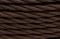 BIRONI Коричневый матовый Витой провод 2*0,75 20м, B1-422-72-20