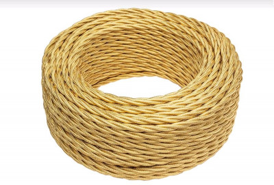 Bironi Провод 3*0,75 Золото (глянец) 20м, B1-432-079-20