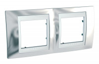 ХАМЕЛЕОН РАМКА 2-постовая, горизонтальная, БЕЛЫЙ/ СЕРЕБРО