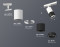 Трековый акцентный светильник однофазный MR16 GU5.3, AMBRELLA LIGHT, XT7402090