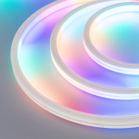 Светодиодная лента герметичная DMX MOONLIGHT-TOP-B84-13x12mm 24V RGB-PX7 (18 W/m, IP67, 5m, wire x2) (Arlight, Силикон), 041015