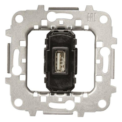 8185.2 - Механизм USB зарядного устройства, 1х2000 мА, 5В, серия SKY - 2CLA818520A1001