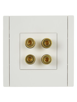 FORTE&PIANO Аудиорозетка 4-мест. FP239 бел. IEK, FP-S40-K01