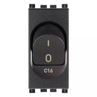 Vimar Выключатель термомагнитный 1P+N C16 120-230V, серый, 19405.16 Vimar Выключатель термомагнитный 1P+N C16 120-230V, серый, 19405.16