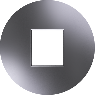 Donel D16 сталь накладка 1-я для розеток RJ45,TV,SAT,HDMI, DO85937