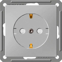 RS16-152-1-86 - W59 РОЗЕТКА с заземлением со шторками, 16А, механизм, БЕЛЫЙ, Systeme Electric