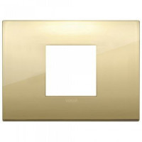 Vimar Накладка CLASSIC на 2 модуля центрально золото, 19652.07 Vimar Накладка CLASSIC на 2 модуля центрально золото, 19652.07