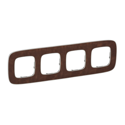 Legrand Valena ALLURE.Рамка "Кожа".4-постовая универсальная, 754454