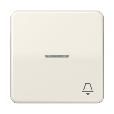 Клавиша с окошком и символом "звонок" для выключателей с подсветкой; слоновая кость, CD590KO5K