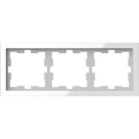 D-Life Рамка 3-ная, белый кристалл