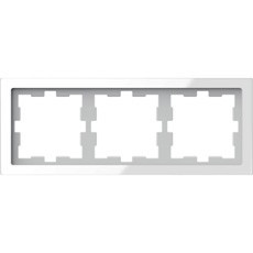 D-Life Рамка 3-ная, белый кристалл