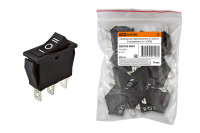 Клавишный переключатель YL-202-01 черный 3 положения 1з+1з TDM Electric, SQ0703-0024