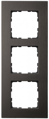 Рамка 3-постовая, алюминий Brown, G1003AZ, Jasmart Electric