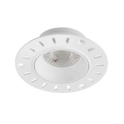 Denkirs DK3055-WH Встраиваемый светильник, IP 20, 10 Вт, GU5.3, LED, белый, пластик