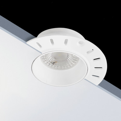 Denkirs DK3055-WH Встраиваемый светильник, IP 20, 10 Вт, GU5.3, LED, белый, пластик