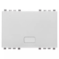 Vimar Клавиша на 3 модуля персонализируемая ,серебро матовое, 20033.N