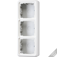 Накладная коробка с рамкой, 3-кратная; слоновая кость, CD583AW