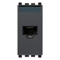 Vimar Розетка RJ45 CAT 5E NETSAFE UTP серая, 20338.8