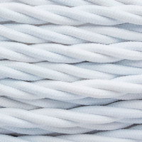 BIRONI Белый матовый Витой провод 2*0,75 50м, B1-422-71-50 (B1-422-71)