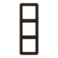 Рамка для вертикальной и горизонтальной установки, 3 поста; дюропласт; коричневый; CD500, CD583BR