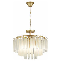 Evoluce SLE260103-05 Светильник подвесной Шампань/Шампань, Прозрачный E14 5*40W