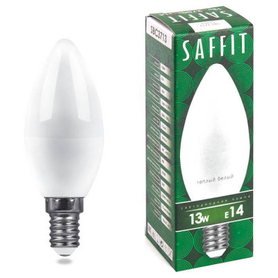 Лампа светодиодная, 13W 230V E14 2700K C37, SBC3713, Feron 55163