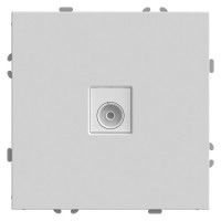 Feron Розетка телевизионная 1-местная (механизм), 75 Ом, 5-862МГц, серия Эмили, RST00-5108-01, белый фарфор, soft touch, 49875, STEKKER