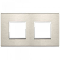 Vimar Накладка Eikon Evo на 4 модуля (2+2) расстояние между центрами 71мм, светлая бронза, 21643.04